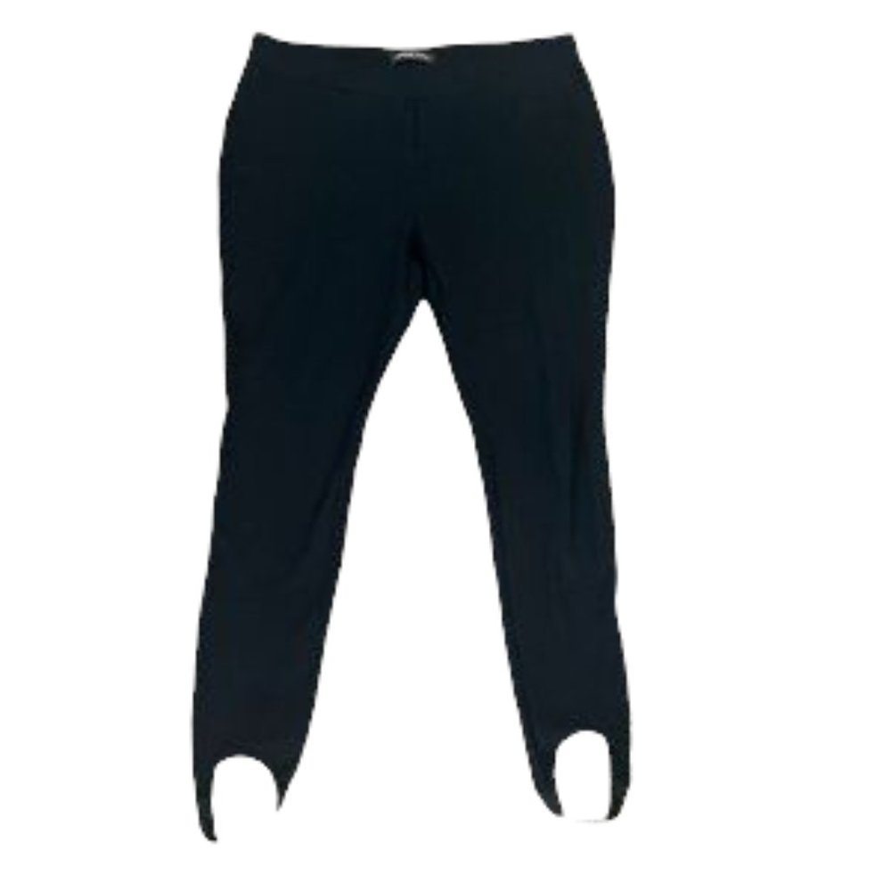 Adrienne Vittadini 10 Black Stirrup Dress Pant